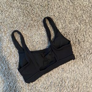 Aerie ribbed banded wide strap scoop bikini top